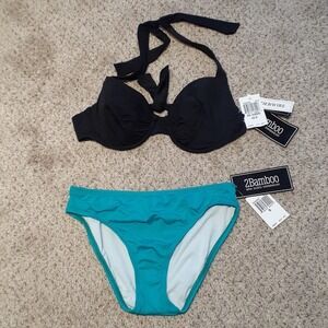 MAKE OFFER ~ END OF SUMMER ☀️🏖 NWT BAMBOO 30-32DD XS/S top & S bottoms, $104.00